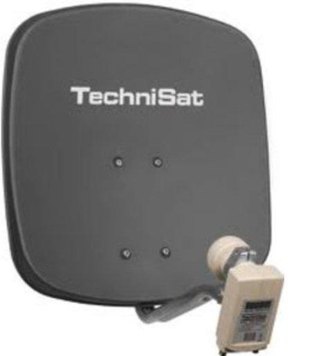 Alu Sat Spiegel + Twin LNB Digidish 45cm 
