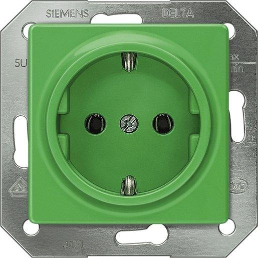 I-System grün (SV) Schuko-Steckdose 10/16A 250V 