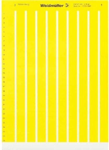 Gerätemarkierer, Etikett, 15,2 x 6 mm, Polyester, PVC frei, gelb 