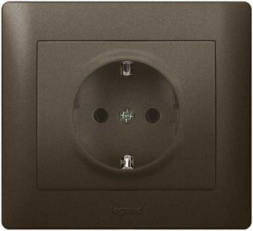 Steckdose (SL) Galea dark bronze 