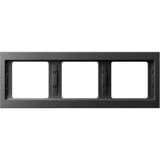 Abdeckrahmen 3-fach K.1 - anthrazit/ matt 