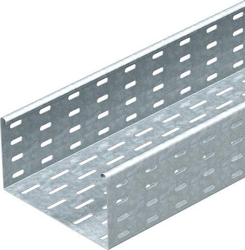 Kabelrinne MKS gelocht mit Verbinder Stahl bandverzinkt 110x100x3000 mm 
