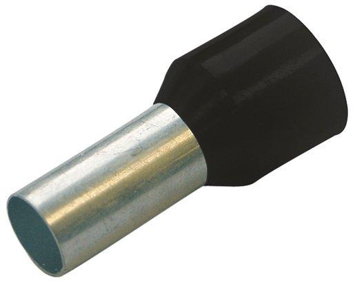 Aderendhülse isoliert 1,5 mm² - L 12 mm schwarz 