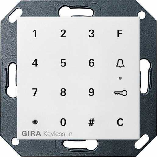 Keyless In Codetastatur für System 55 reinweiß 