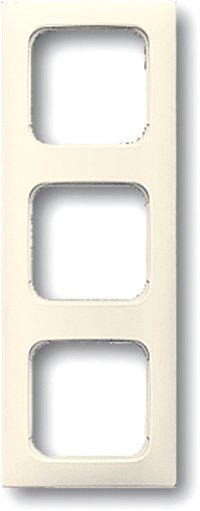 Abdeckrahmen 3-fach Linear-102 cremeweiß glänzend 