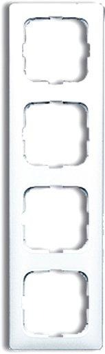 Abdeckrahmen 4-fach Linear-102 weiß glänzend Reflex SI 