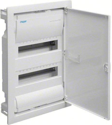 Unterputz-Kleinverteiler 2-reihig 24M+Tür UP IP30 VU24AT 