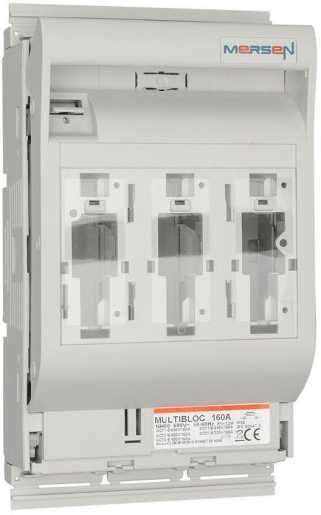 MULTIBLOC NH-Lasttrennschalter 00.ST9 Gr.00 160A 3-pol Aufbau m Schellenklemmen 