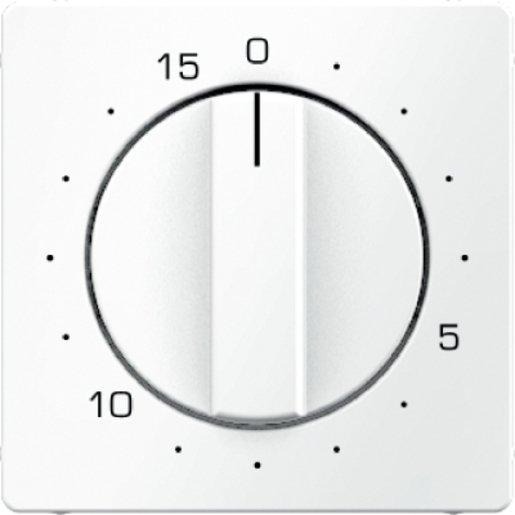 Zentralstück mit Regulierknopf für mechanische Zeitschaltuhr Q.1 weiß 