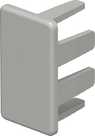 Endstück 60x150mm PVC steingrau RAL 7030 
