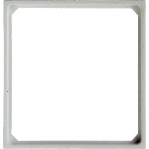 Adapterring für Zentralstück 50x50 mm S.1/B.3/B.7 polarweiß glänzend 