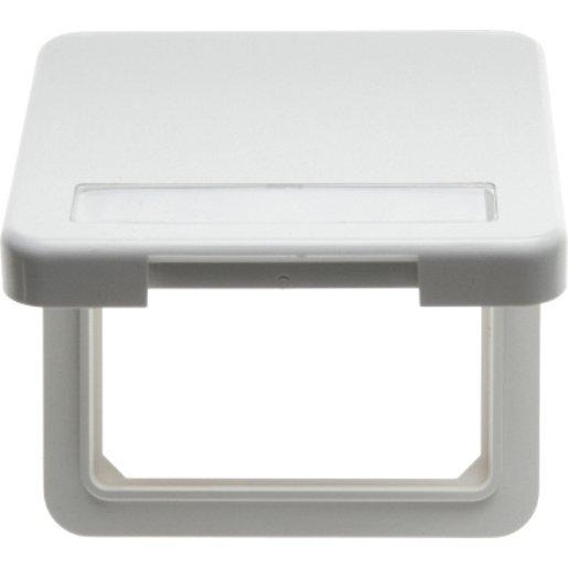 Zwischenring mit Klappdeckel und Beschriftungsfeld wg Up IP44 