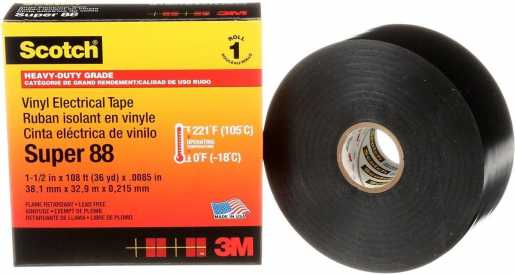 Elektro-Isolierband Scotch Super 88 38mm x 33m schwarz 