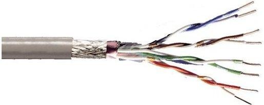 Datenkabel Kat5 flexibel SF/UTP 4x2xAWG26/7 Grau PVC 100m Bund 