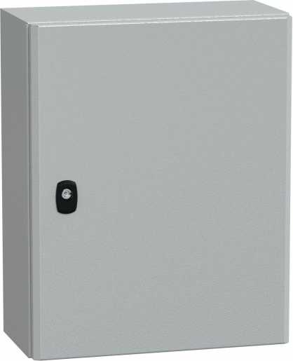 S3D Wandschrank Stahlblech mit Volltür mit Montageplatte H500 x B400 x T200 mm 