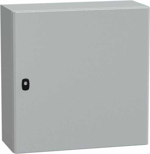 S3D Wandschrank Stahlblech mit Volltür mit Montageplatte H600 x B600 x T250 mm 