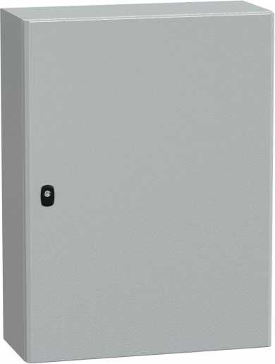 S3D Wandschrank Stahlblech mit Volltür mit Montageplatte H800 x B600 x T250 mm 
