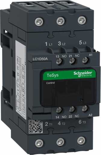 Leistungsschütz AC-schaltend 3P 22KW/50A 1S1O 230VAC LC1-D50AP7 
