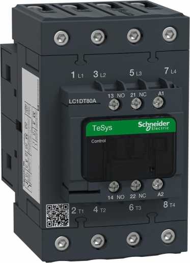 Leistungsschütz AC-schaltend 4P 80A-AC1 1S1O 230VAC LC1-DT80AP7 