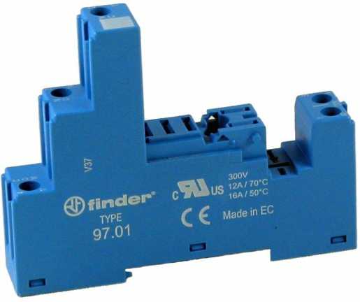 Relaisfassung Schraubklemmen für 46.61 blau Serie 97 