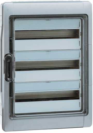 Feuchtraumverteiler Aufputz Plexo3 IP65-IK09 3-reihig 36 Module 