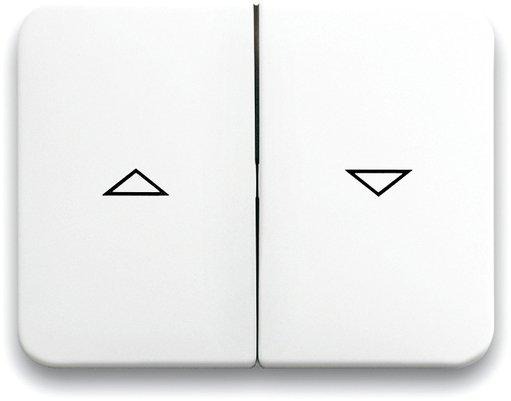 Wippe alpha für Unterputz Jalousieschalter/-taster studioweiß glänzend 