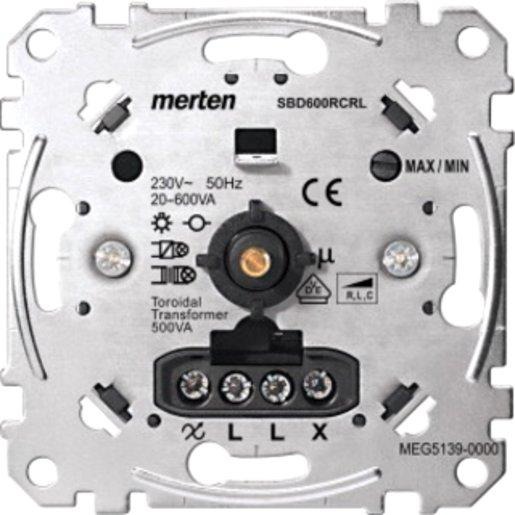 Universal-Drehdimmer-Einsatz 20-600 W/VA 
