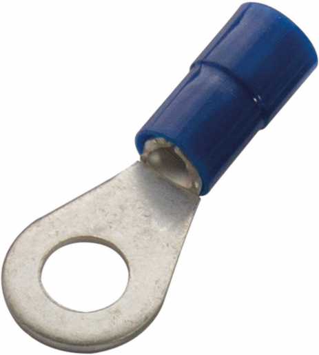 Ringkabelschuh isoliert 1,5 - 2,5 mm² M6 Nylon blau DIN 46237 