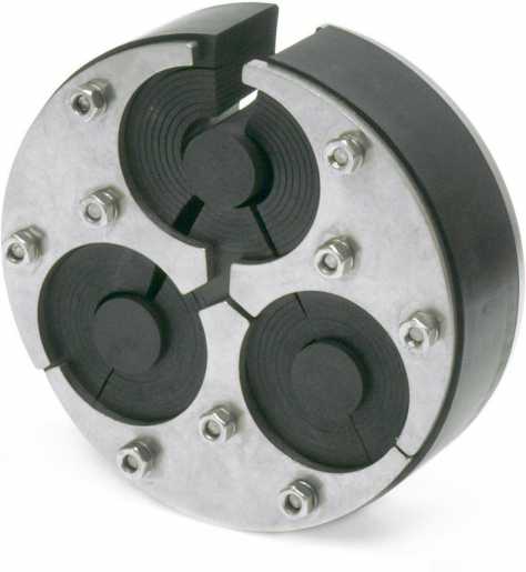 Ringraumdichtung für 3 Kabel Ø 22 - 54 mm 