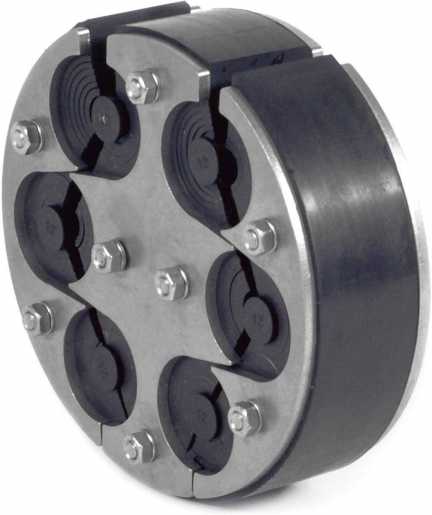 Ringraumdichtung für 6 Kabel Ø 8 - 35 mm 