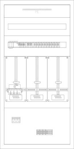 Aufputz Heimverteiler Kärnten Grau Ausführung Drau 3ZP 2NZR 