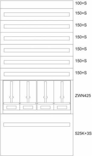 Zählerverteiler-Montageeinsatz Kärnten BPZ-MES-KN-1000/20-4 