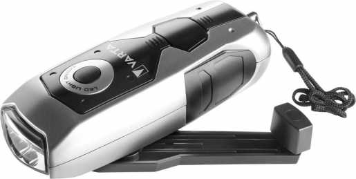 Taschenlampe LED Dynamo Light 17680 + Li-Ion Akku 120 mAh 