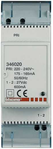 Zusatznetzgerät Ausgang 1-2 max 600 mA 2Module 