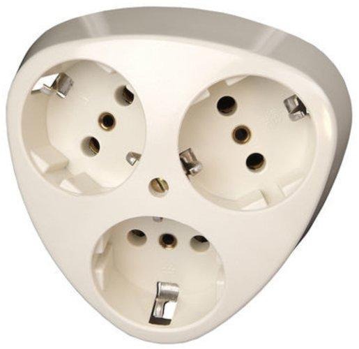 Schutzkontakt-Steckdose 3-fach 16A 250V~ 