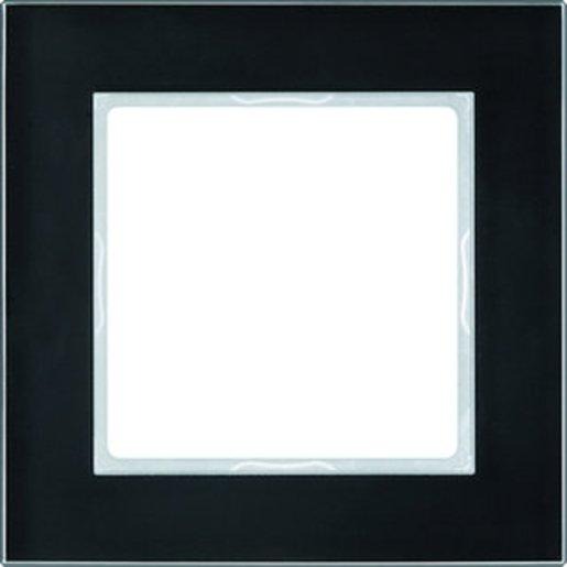 Glasrahmen 1-fach 84 x 84 mm schwarz 