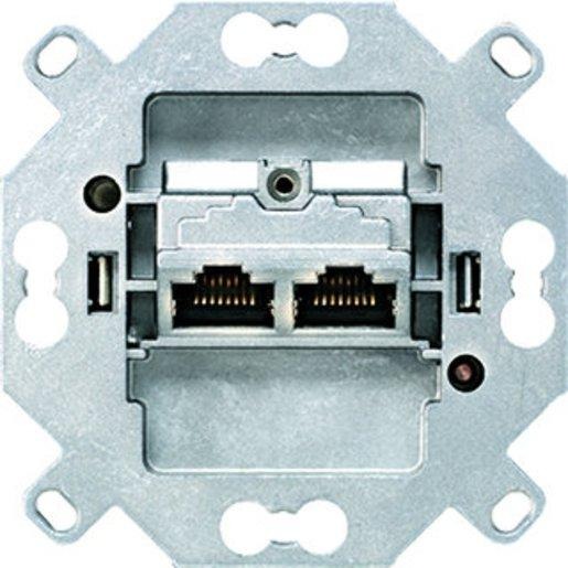 Datendose Category 6 / Class E geschirmte LSA-Plus-Klemmen 2 x 8-polig 