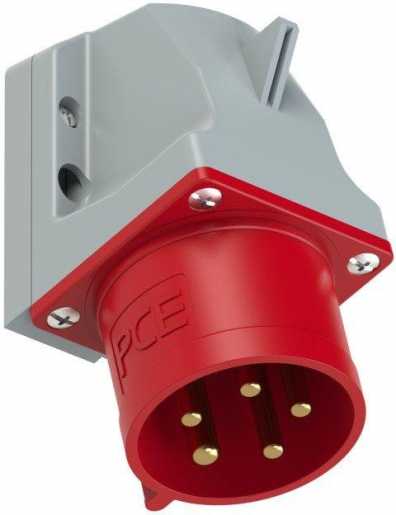 CEE-Wandgerätestecker 32A 5p 6h IP44 400V 
