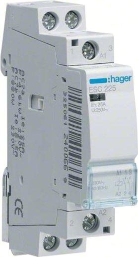 Installationsschütz für Reiheneinbau 25 A 1S+1Ö 230 V ESC227 