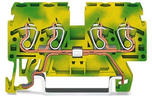 4-Leiter-Schutzleiterklemme 0,08-2,5/4 mm² gelb/grün 