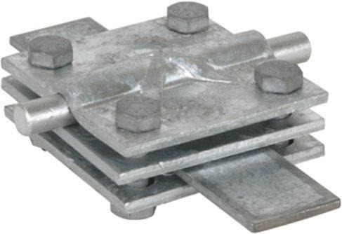 Kreuzstück NIRO Rd. 7-10Rd./Fl. 7-10/30-40 mm Fl./Fl. 30-40/30-40mm 