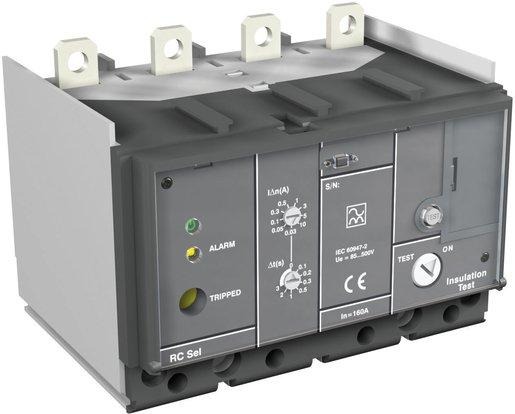 Fehlerstromauslöser für Tmax XT1 4-polig RC Sel Festeinbau 