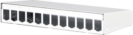 Modul AP-Gehäuse 12 Port reinweiß unbestückt 