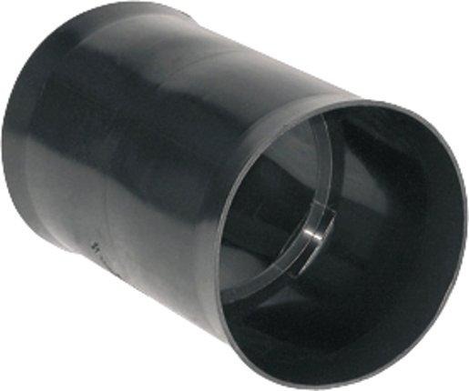 Doppelsteckmuffe SD 90mm aus PE HD schwarz RAL 9005 