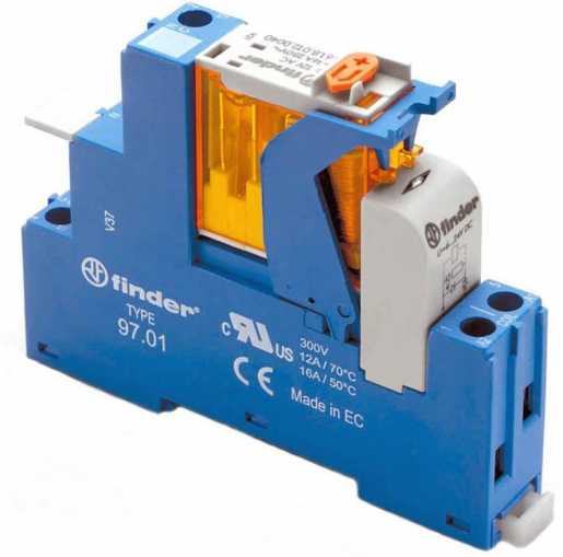 Koppelrelais für DIN-Schiene Schraubklemmen 1W 16 A 230V AC Serie 4C 