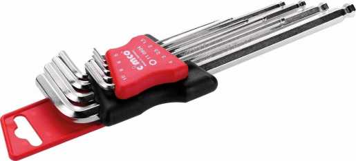 Sechskant Stiftschlüssel Satz 9teilig SW1,5 bis SW10mm 