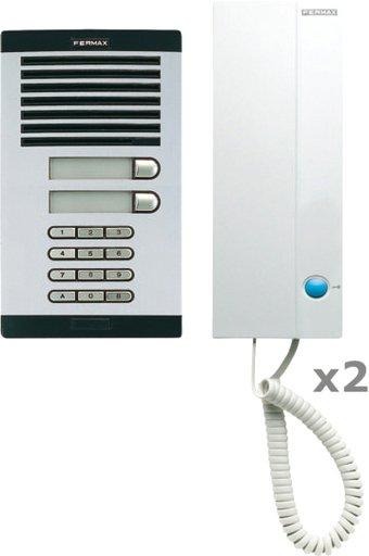 City Kit m. Code Tastatur 2 Fam. Türstation UP, silber 