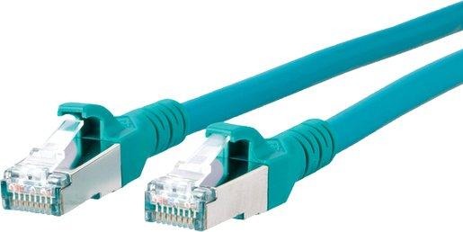 Patchkabel Kat6A 10GB_T AWG26 2RJ45 SFTP LS0H grün 1,0 m 