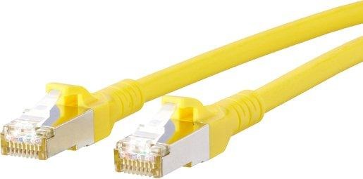 Patchkabel Kat6A 10GB_T AWG26 2RJ45 SFTP LS0H gelb 1,0 m 