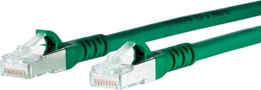 Patchkabel Kat6A 10GB_T AWG26 2RJ45 SFTP LS0H grün 1,5 m 